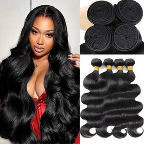 Pacotes de cabelo Miminis 12A Body Wave 100% virgem brasileira