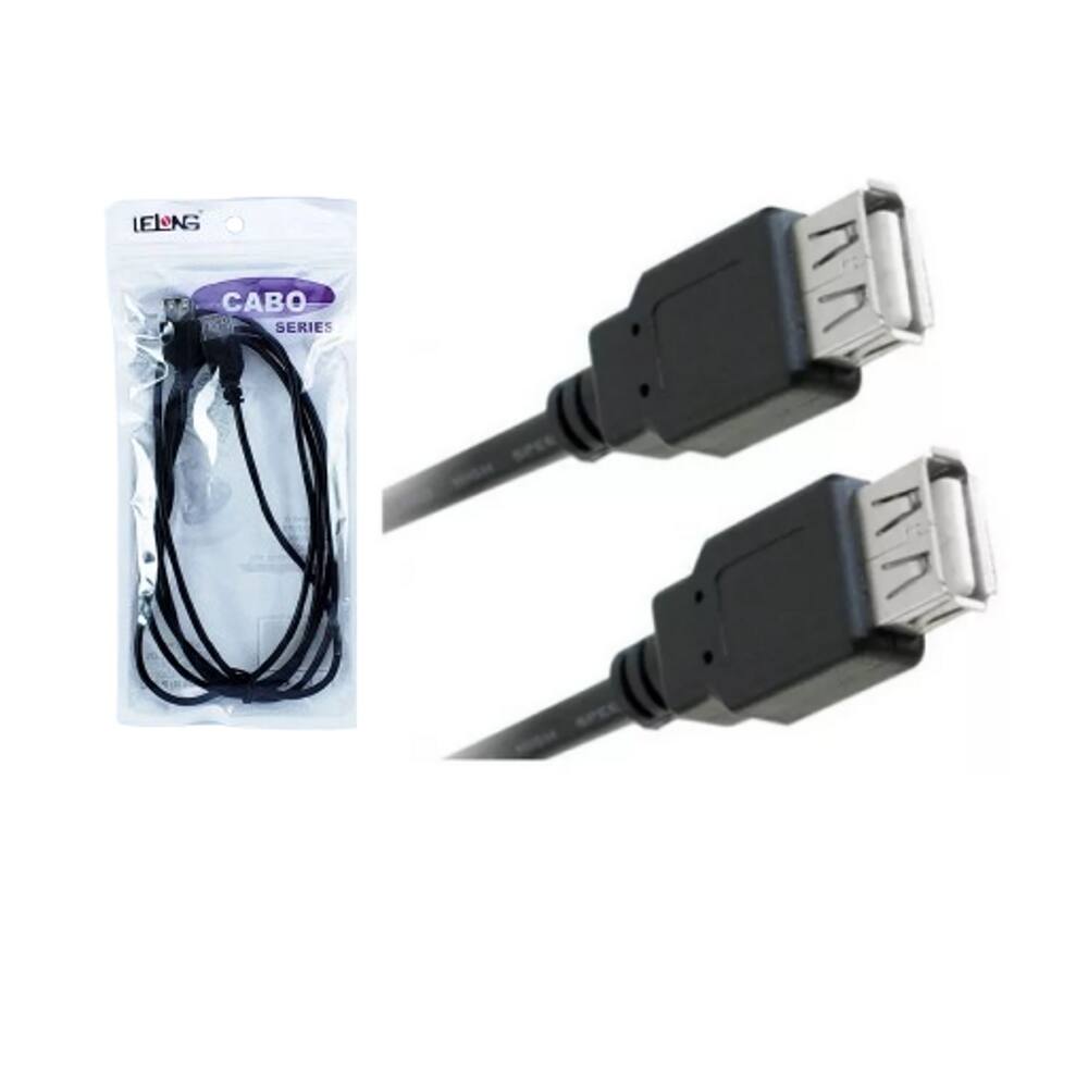 Cabo Extensor Usb 2.0 Femea X Fêmea 2 Metros