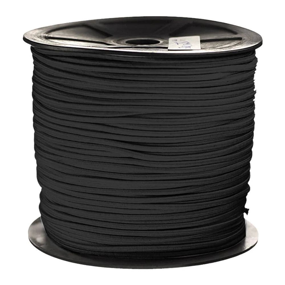 Elástico Roliço 2mm para Artesanato Preto 100 Metros
