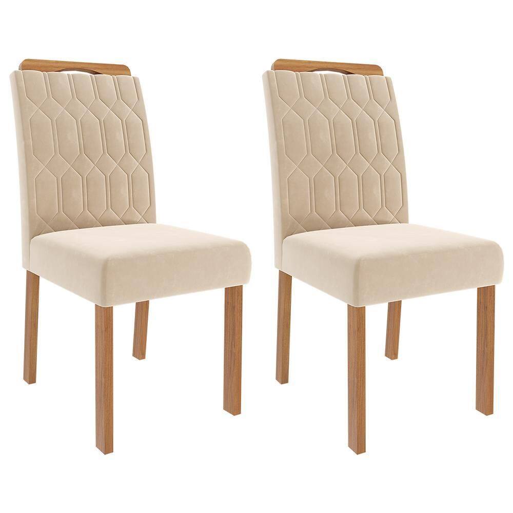 Conjunto 2 Cadeiras Paola Wood - Cimol Móveis