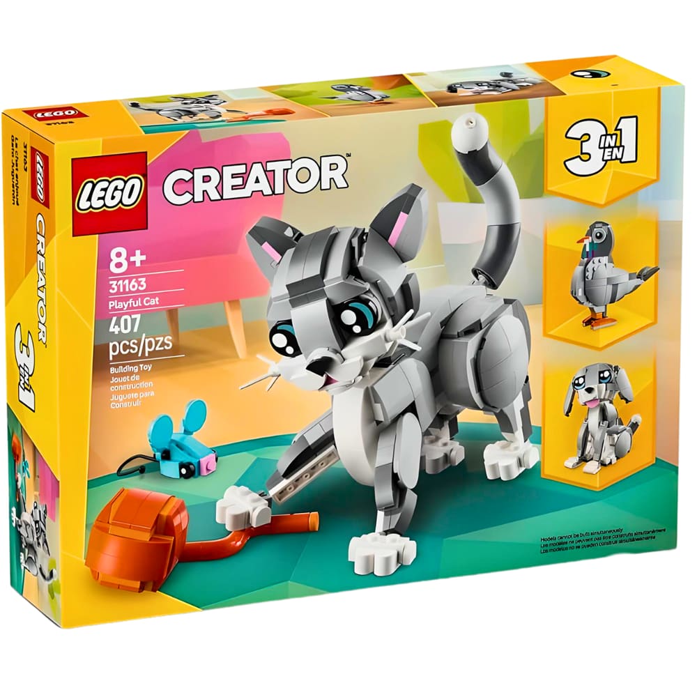 Blocos de Montar Lego Creator 3 em 1 Gato Brincalhão 31163