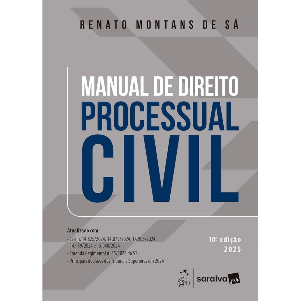 Manual de Direito Processual Civil - 10ª Edição 2025