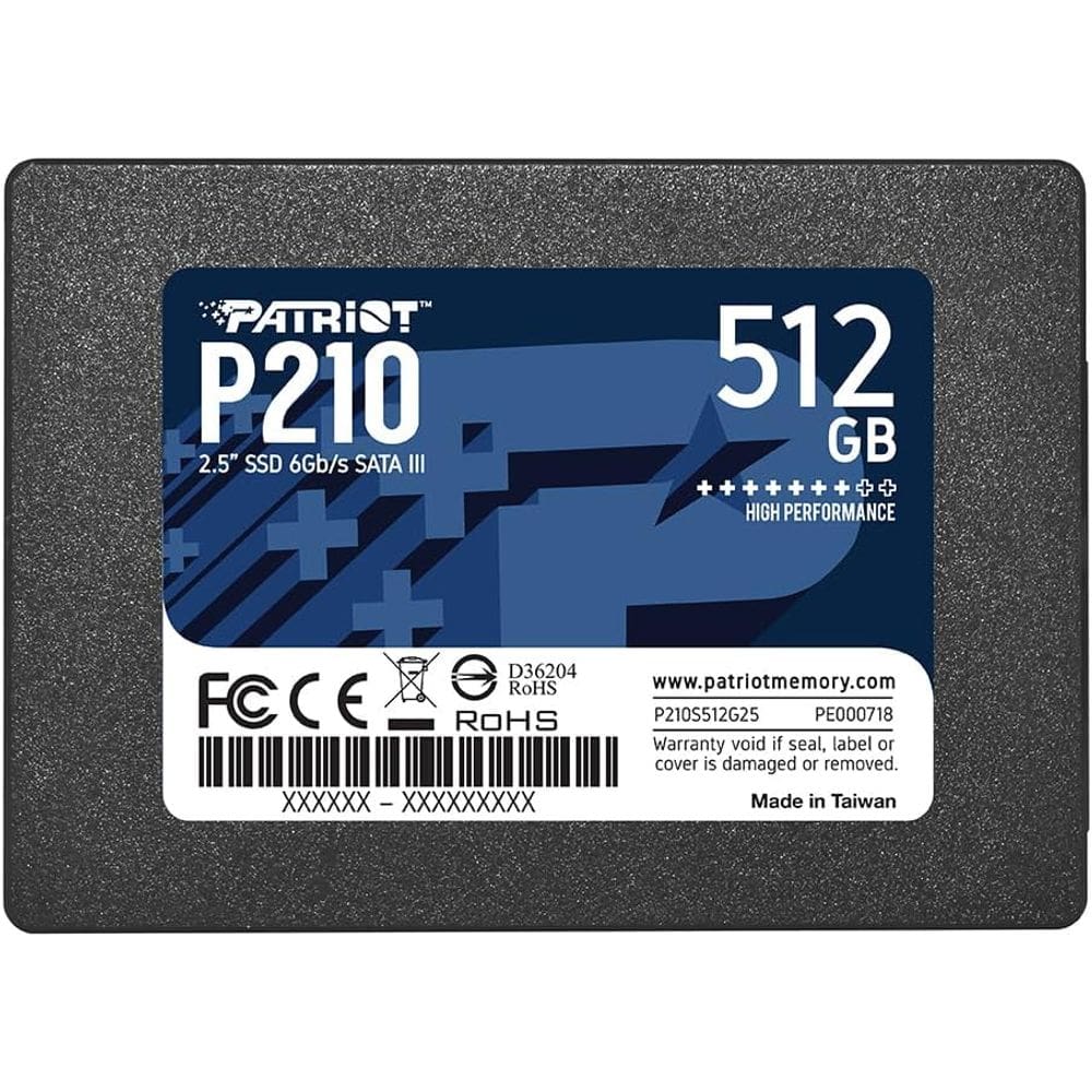 SSD Patriot P210 / 512GB / Sata 3 / 2.5" - (P210S512G25)