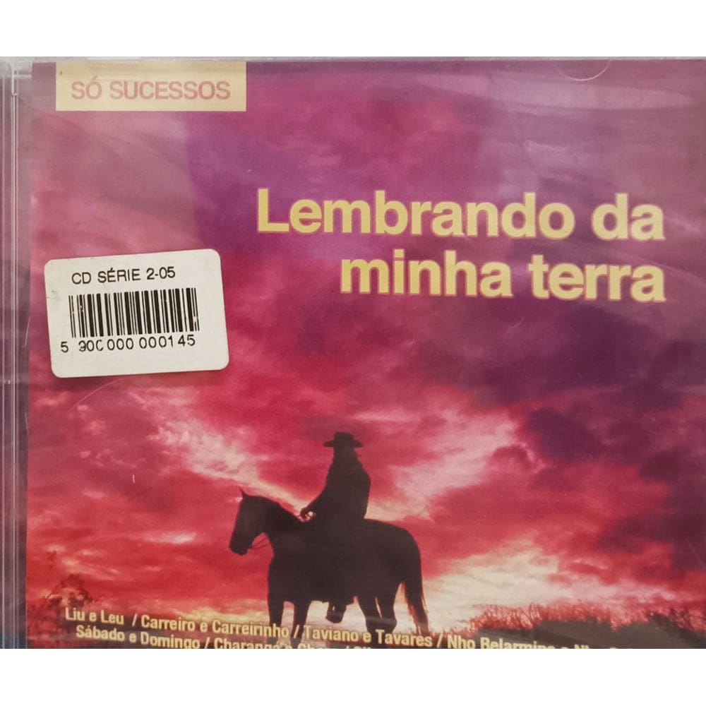 Cd Lembrando da Minha Terra(Liu e Leo,Carreiro e Carreirinho