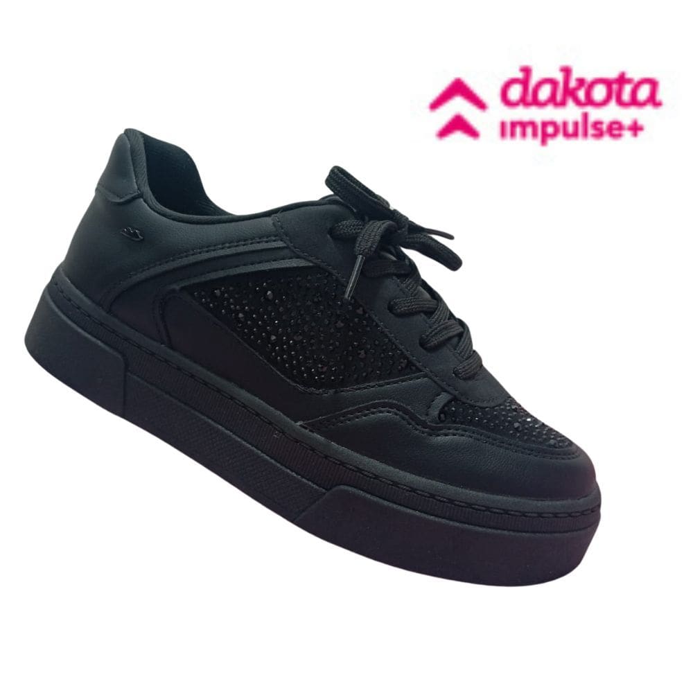tenis feminino Dakota plataforma casual com brilho