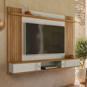 Painel Denver 1,80cm Off White Nature Peternella Móveis