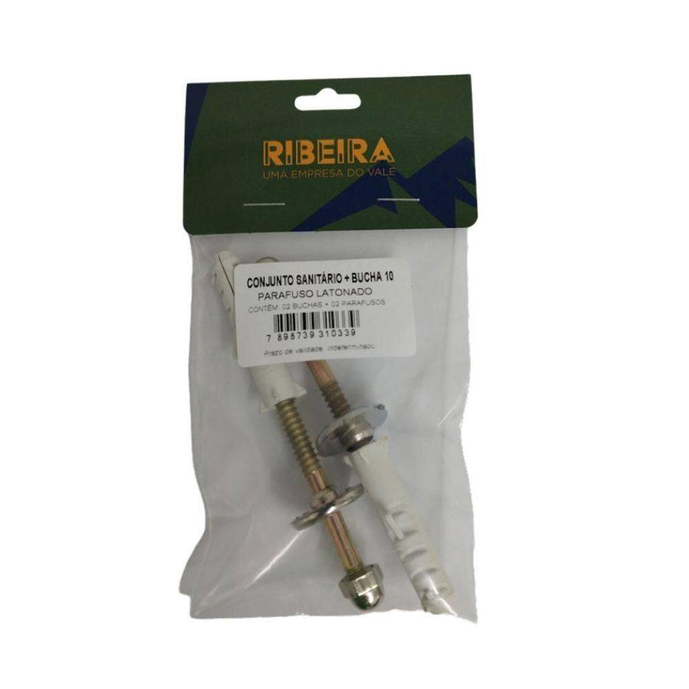 Parafuso Para Vaso Sanitário + Bucha 10