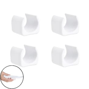 Kit 4 Peças Proteção Para Pés Cadeiras 19mm Branco - 2308 Mor