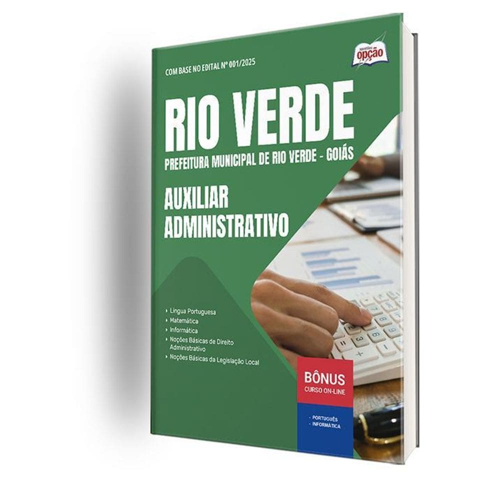 Apostila Prefeitura Rio Verde Go 2025 Auxiliar