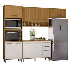 Cozinha Modulada Criare 5 Peças com Tampo Poliman Móveis