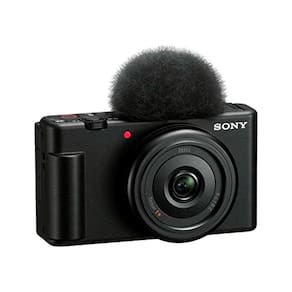 Camera Digital Sony ZV-1F Vlogging Bluetooth Wi-Fi Micro HDMI USB-C Tela LCD Touch 3 ?2160p x 1080p Preto - ZV-F1