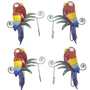 Gancho Metal Duplo Enfeite Decoraçao Parede Kit 4 Unidades Arara Vermelha Sala Quarto Casa