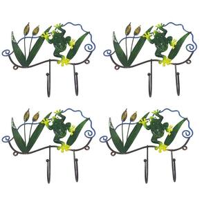 Gancho Ferro Enfeite Sapo Kit 4 Uni Porta Chaves Chapeu Bone Decoraçao Parede Pendura Casa Quarto Sala