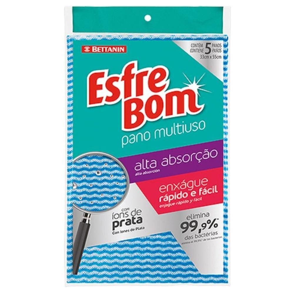 Pano Multiuso Esfrebom Bettanin Com 7 Unidades.
