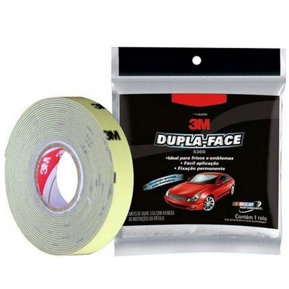 Fita Dupla Face De Espuma Acrilica 5369 Cinza 12 Mm X 3 M - 3m