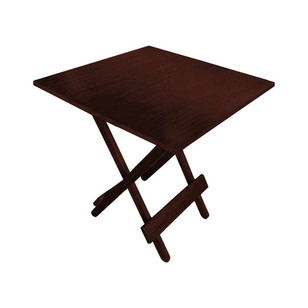 Mesa Bar Dobrável 70 X 70 Avulsa Imbuia