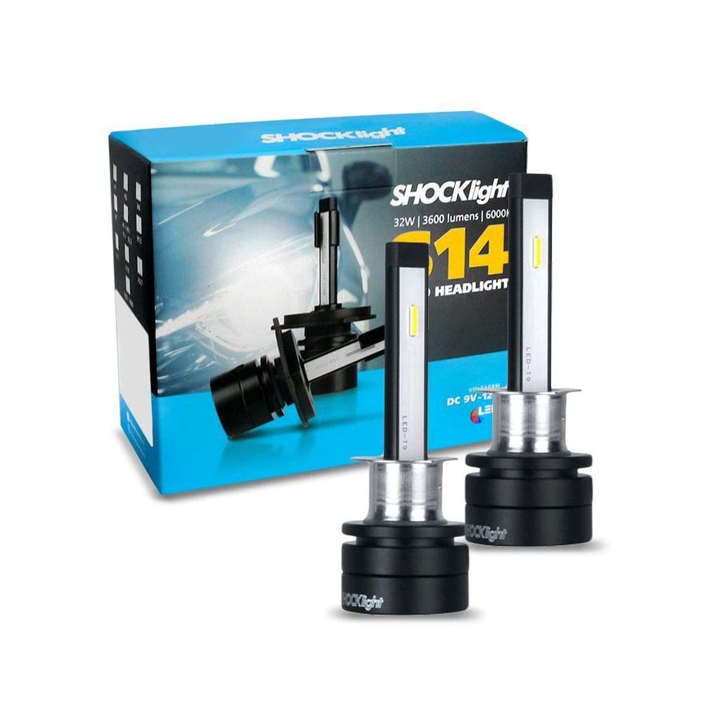 Kit Lâmpadas Super Led H1 S14 Nano 6000k Headlight 35w