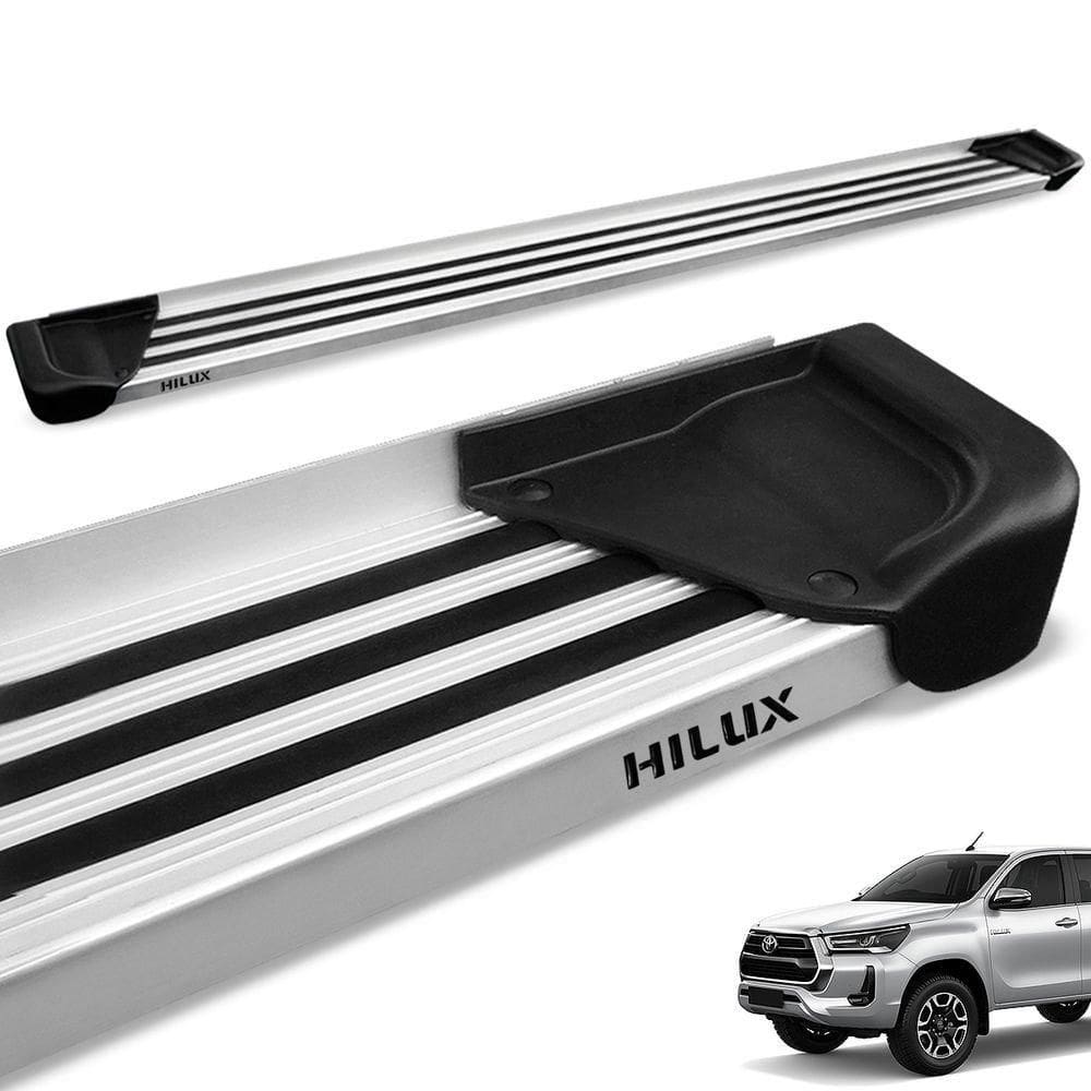 Estribo Lateral Hilux Cd 2016 A 2025 Aluminio Natural A1