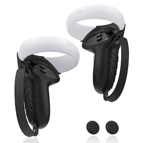 Controller Grip AMZDM para Oculus Meta Quest 2 Black 1 par