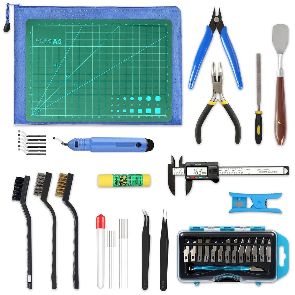 Kit de ferramentas para impressora 3D YEETIN 45 peças com paquímetro digital