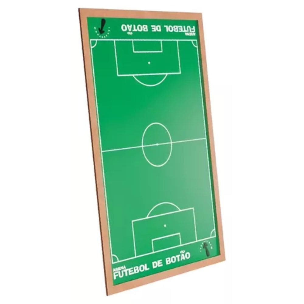 Jogo Arena Futebol de Botão Clássico Campo Madeira Infantil Pais e Filhos