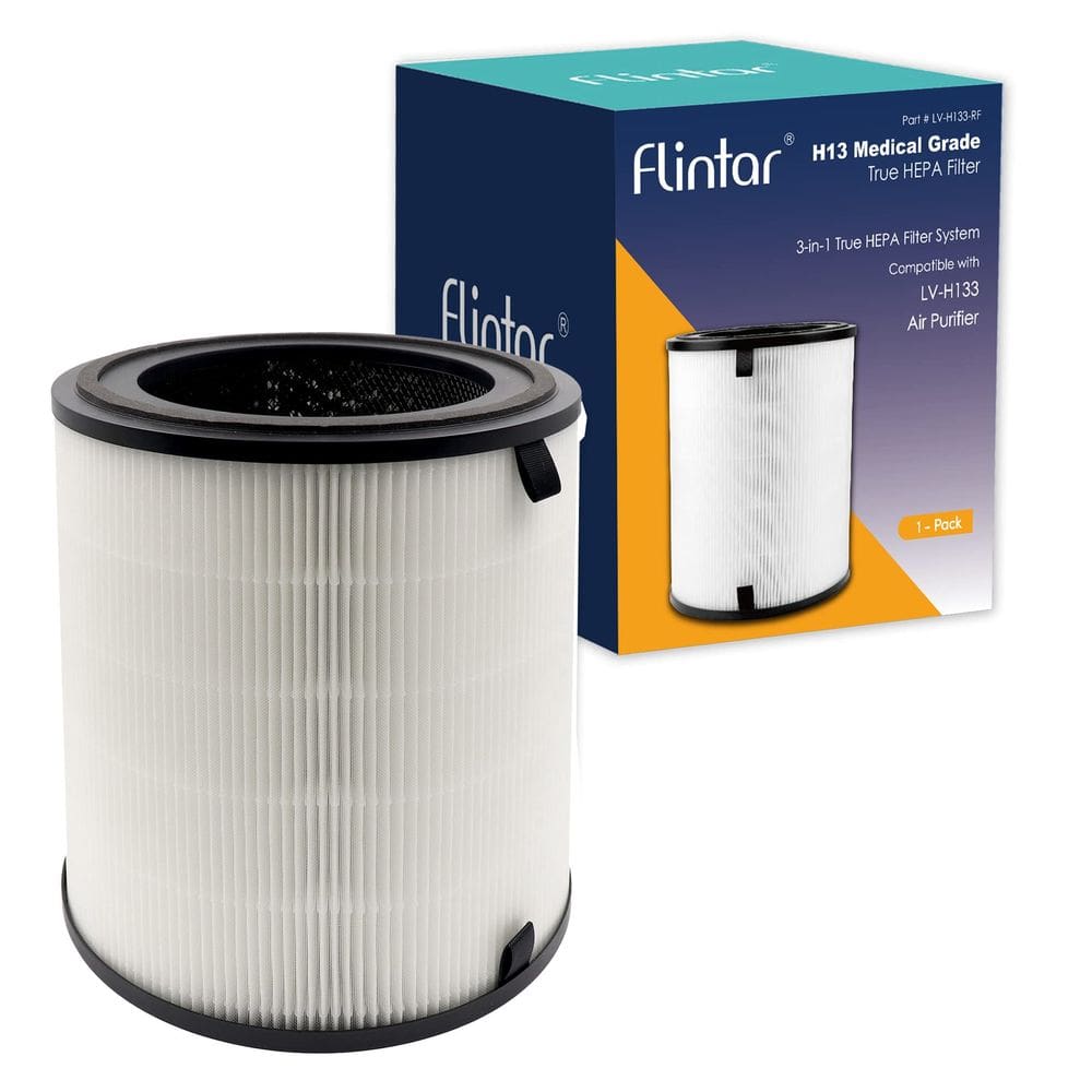 Filtro purificador de ar Flintar LV-H133 H13 True HEPA, pacote com 1 pacote