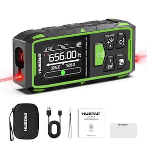 Ferramenta de medição de distância a laser Huepar 200m com sensor de ângulo