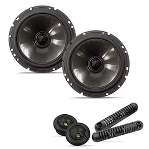 Par Alto Falante 2 Vias Bravox 6 Pol Cs60bk 130w Rms Com Twitter E Divisor Black