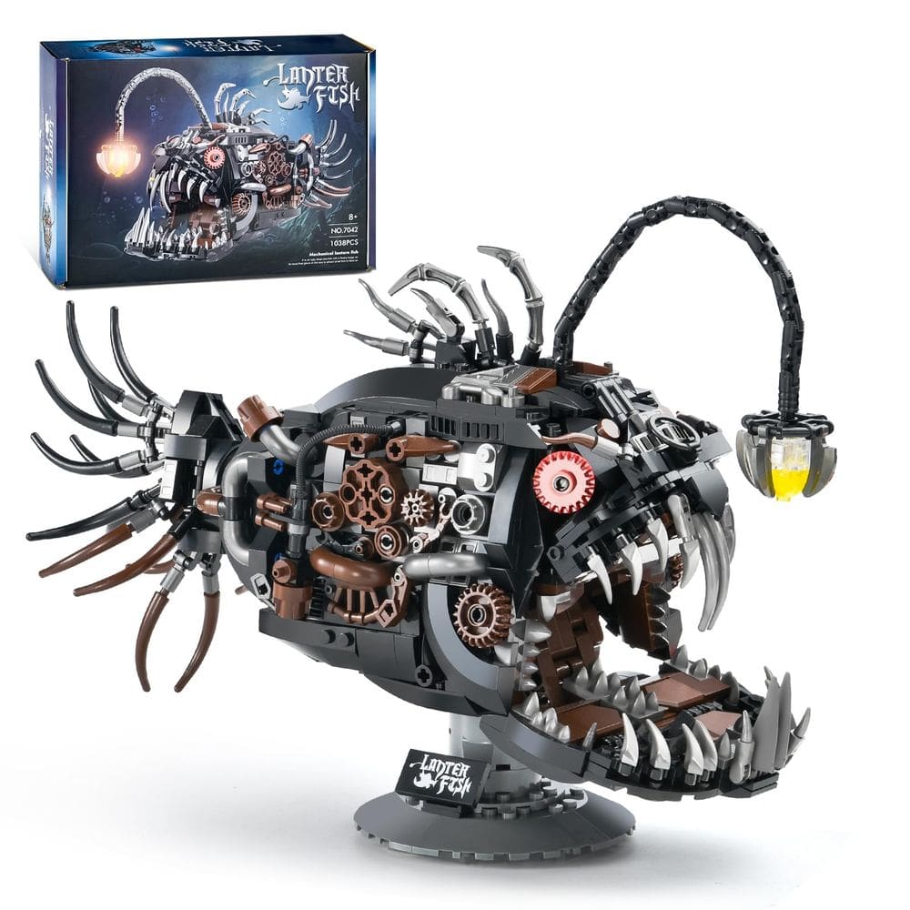 Conjunto de construção XITALAXU Mechanical Lantern Fish 1038 unidades