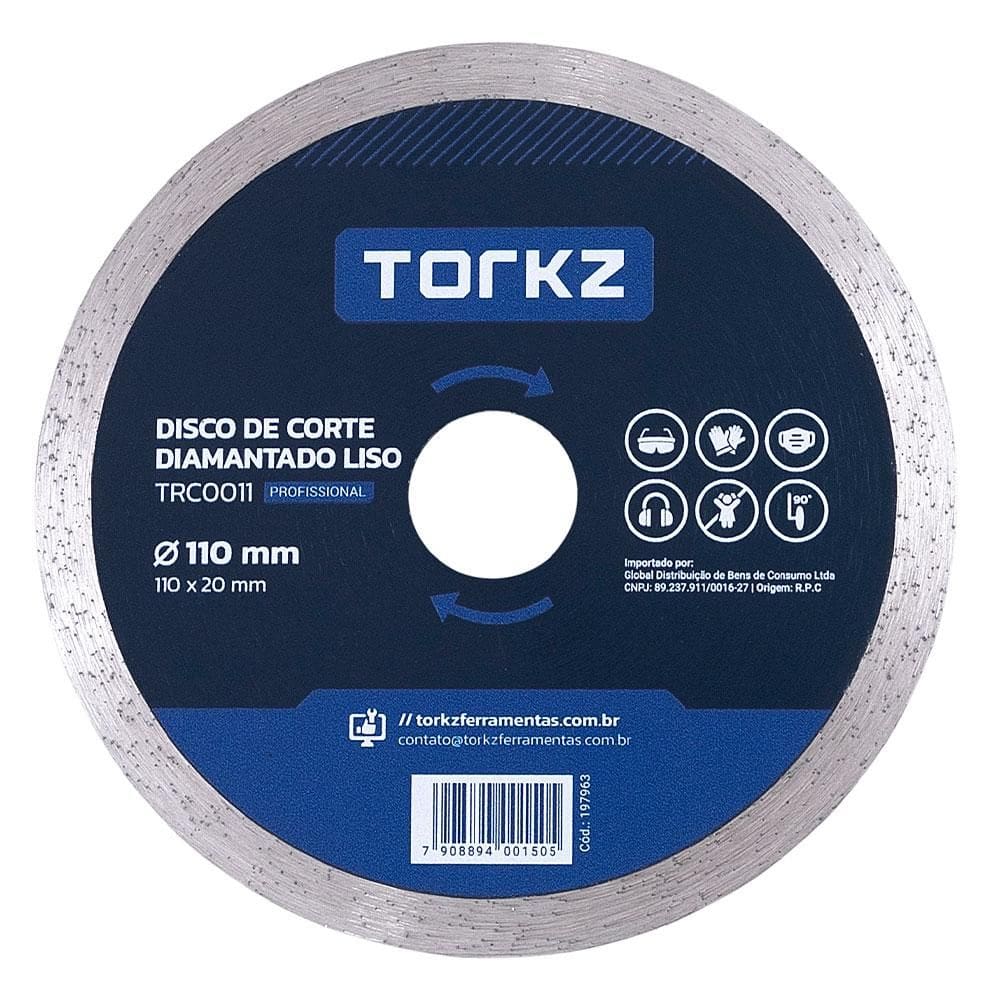 Disco Diamantado Torkz TRC0011 110mm Liso
