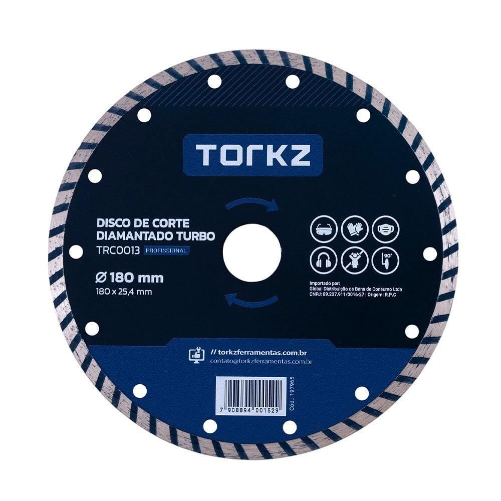 Disco Diamantado Torkz TRC0013 180mm Turbo