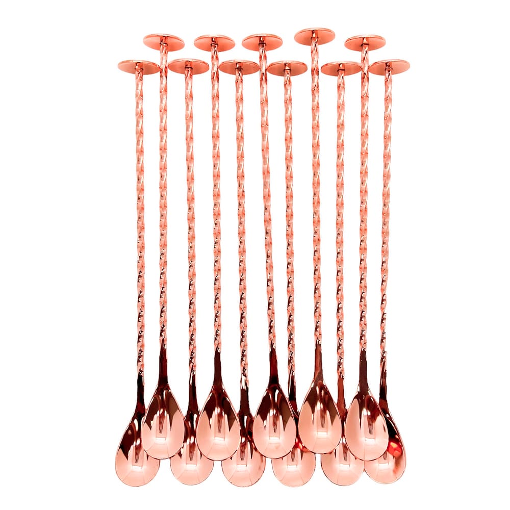 Colher Bailarina em Inox Rosé com Disco na Ponta 50 Unidades