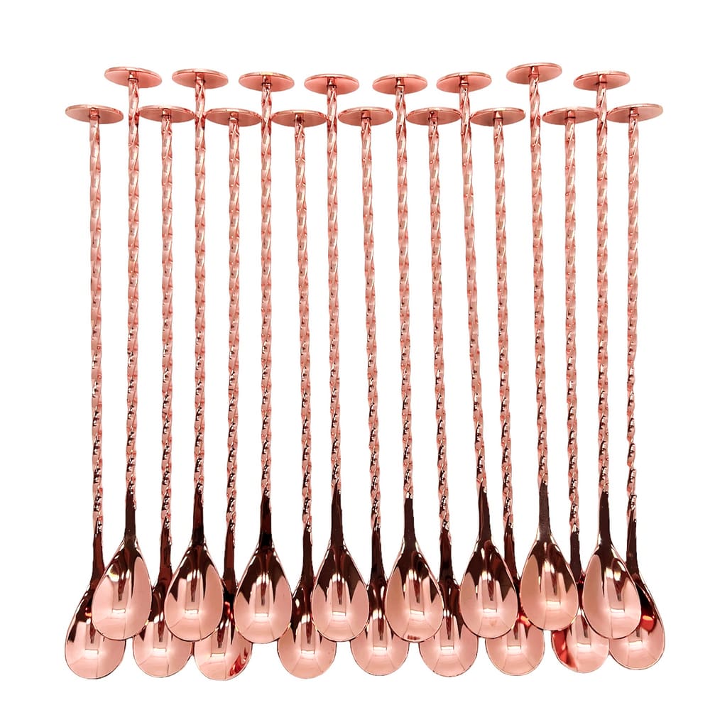 Colher Bailarina em Inox Rosé com Disco na Ponta 100un