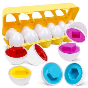Brinquedo de quebra-cabeça de ovos NAODONGLI Matching Eggs para crianças de 1 a 3 anos