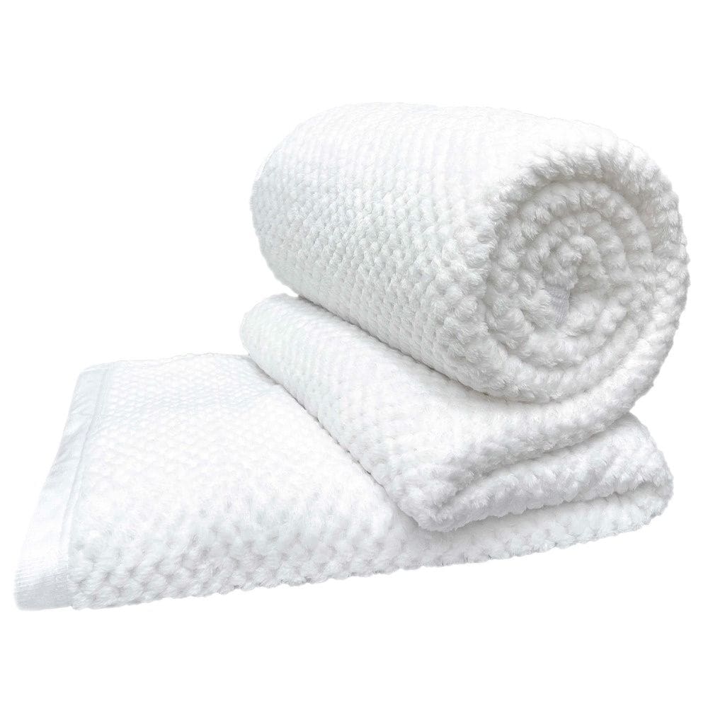 Cobertor Manta Casal Queen King Extra Macio Popcorn Branco