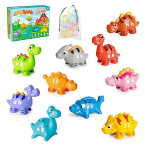 Brinquedos didáticos Dinosaur Alphabet Jetbotell 52 unidades de 2 a 4 anos