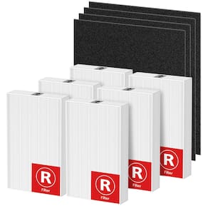 Pacote de 6 filtros HEPA de substituição para purificador de ar Honeywell HPA300