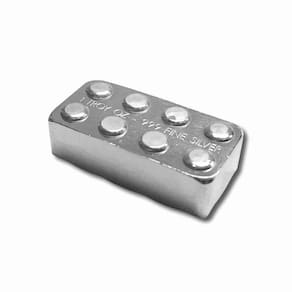 Silver Bar Dp Lego 1 onça .999 em prata fina servida à mão