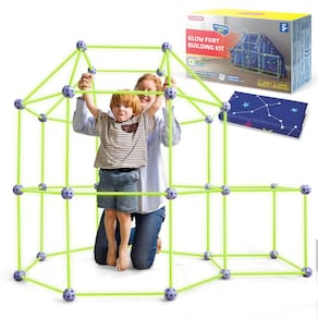 Kit de construção Fort SYNCFUN Glow in The Dark com varas e bolas