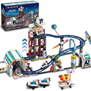 Brinquedo de construção HOGOKIDS Space Roller Coaster 926 unidades de 6 a 12 anos