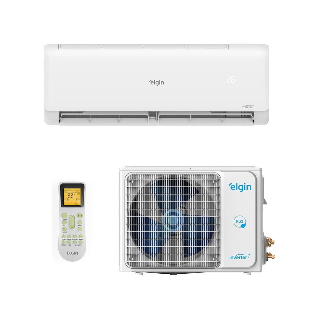 Ar Condicionado Split Hi Wall - Inverter R-32 - Eco II Wifi - Elgin - 9.000 BTUs - Quente/Frio - 220V Monofásico