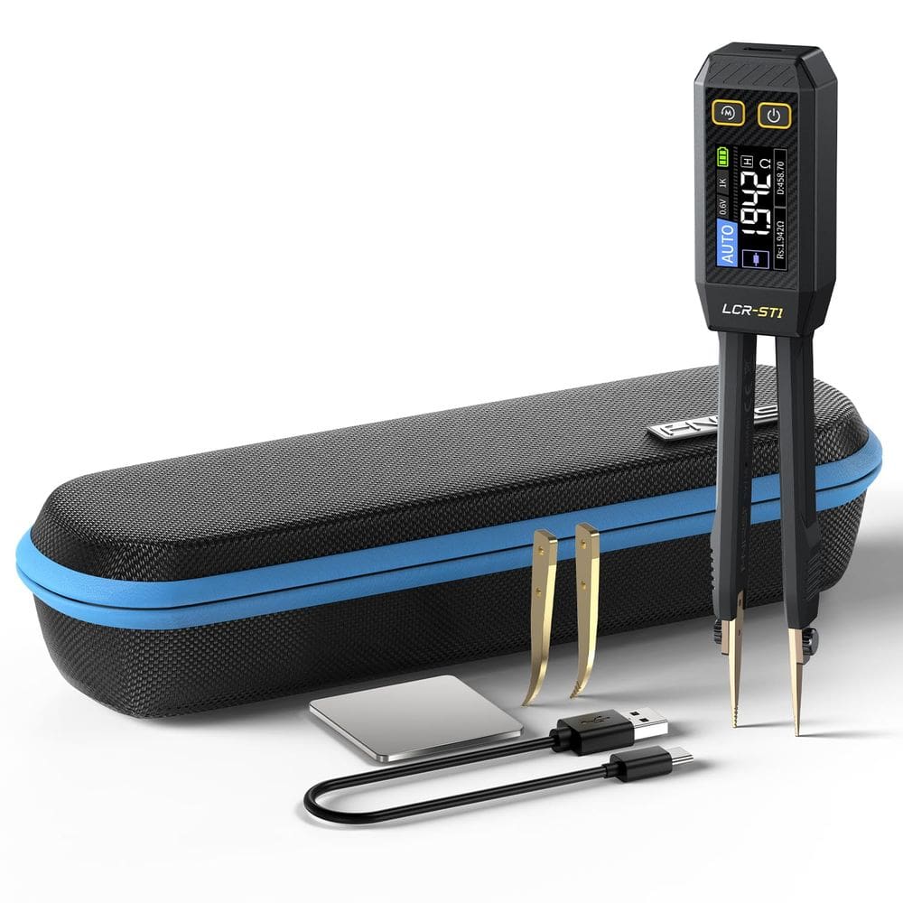 Medidor LCR FNIRSI LCR-ST1, pinça de 10 kHz, testador SMD inteligente