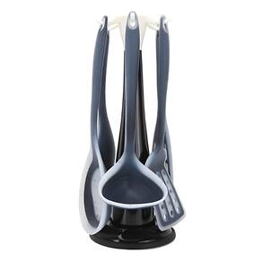 Conjunto 7 Peças Silicone Preto Utensílios Duráveis