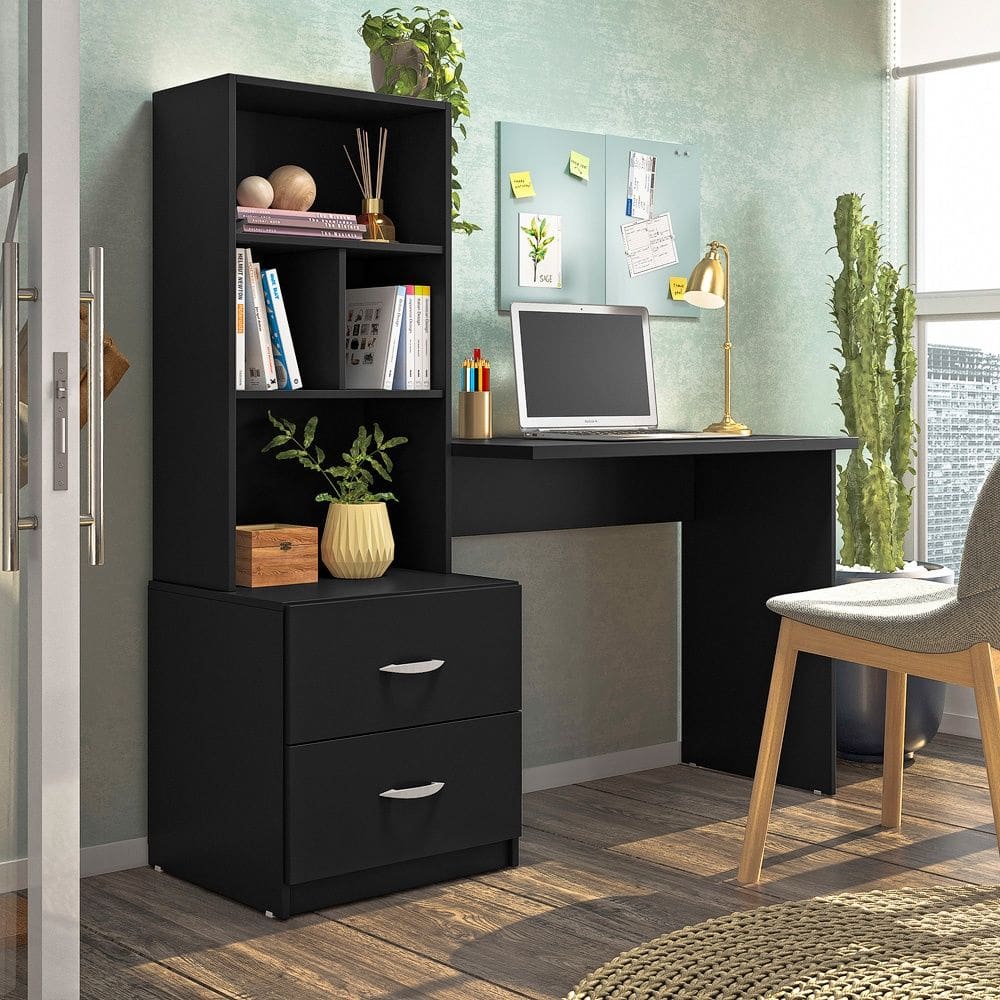 Escrivaninha Cristal Preto Fosco Peternella Móveis