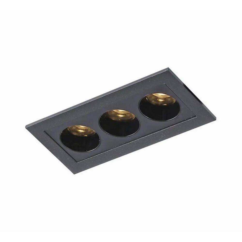 Spot Downlight Embutir Powerus 38° 6w 3000k Preto