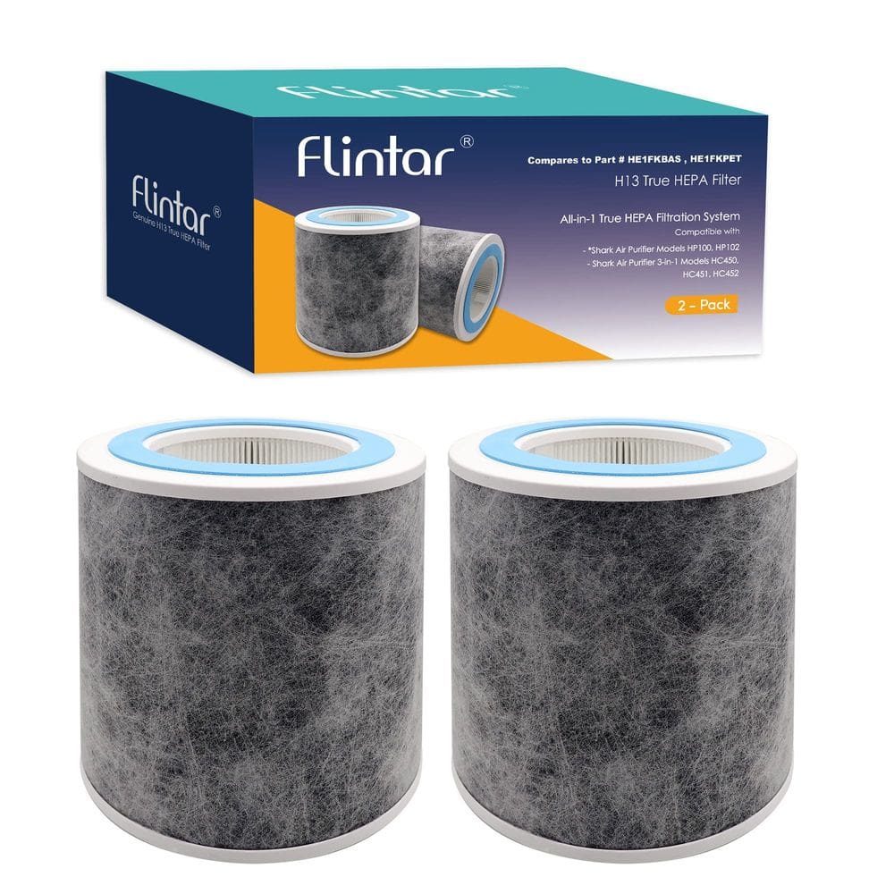 Filtro de substituição Flintar HP102 True HEPA para Shark HP100