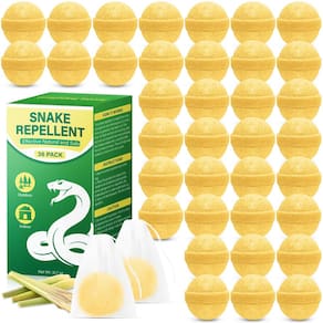 Pacote com 36 repelentes de cobras para jardim, seguro para animais de estimação, natural