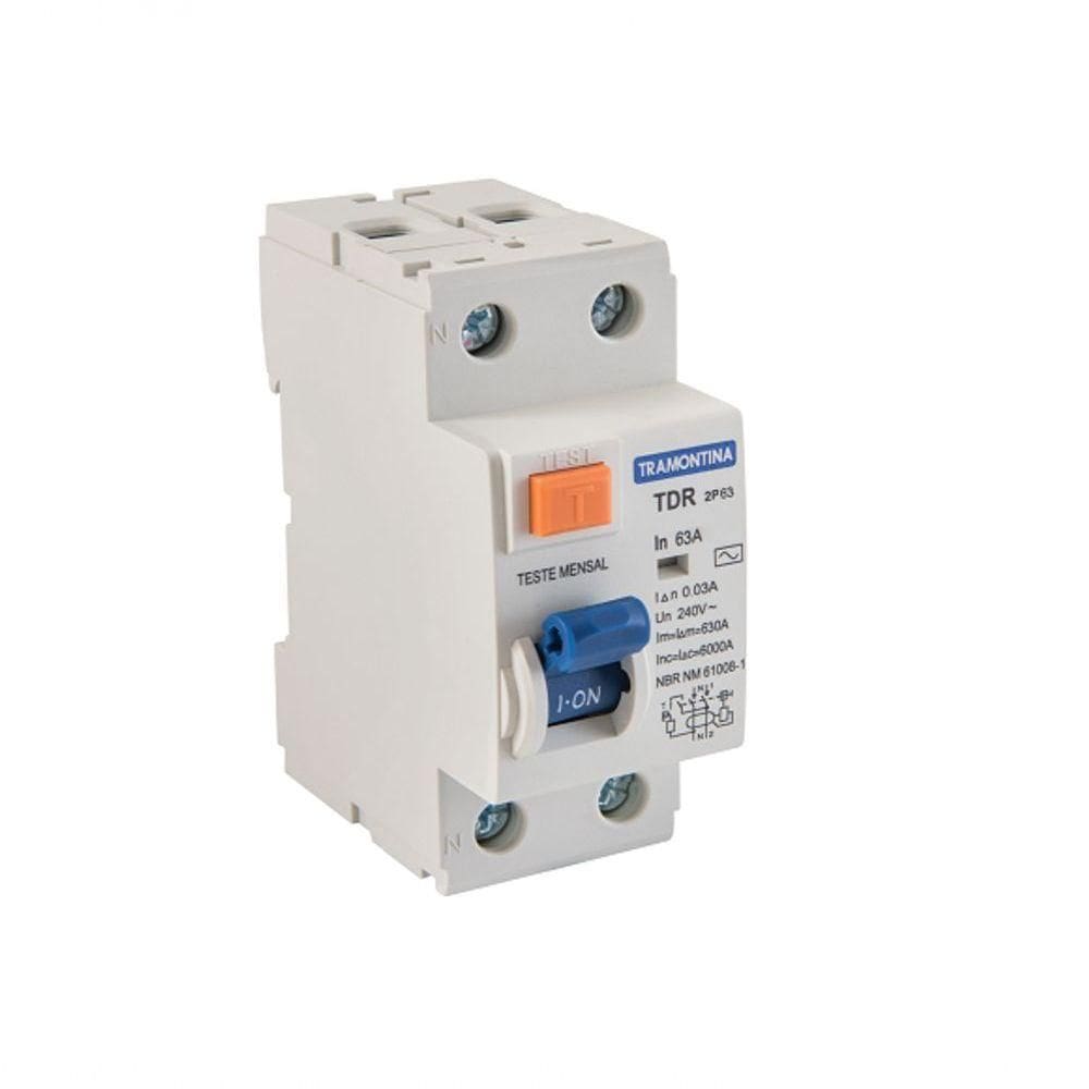 Interruptor Diferencial Dr 2p 63a 30ma 6ka Tramontina