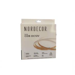 Fita Led Ip20 12w/m 12v Cob 1200lm/m 5mt Nordecor 2700k