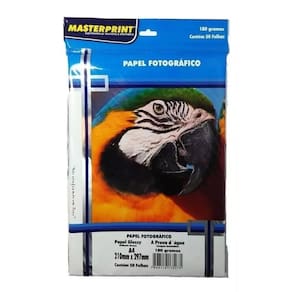 Papel fotográfico 50 fls 180g Masterprint